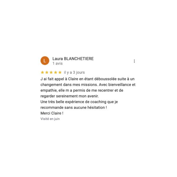 Avis Laura Blanchetière